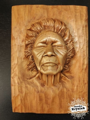 Talla de rostro de Mujer. Madera de Tilo. David Melgosa.