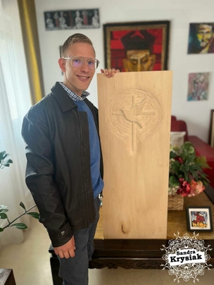 Relieve tallado en madera de tilo. Krystof.