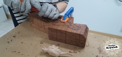 Silueteado de la figura.