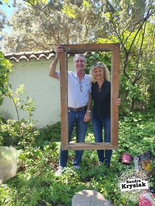 Con Javier en el asado argentino.