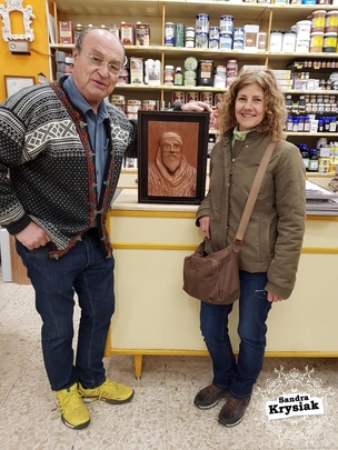 JAMS. Relieve de Jairan. Madera de cedro. 2019
