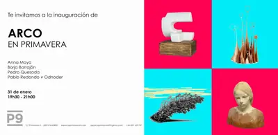 Invitación a la exposición ARCO en primavera