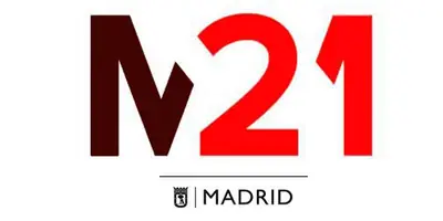 Logotipo de M21 Radio, la emisora municipal de Madrid